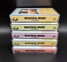 Scarce Lot of 5 cassettes tapes Beautiful Music Collection 1982 Diamond records - £9.45 GBP