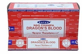 Satya Nag Champa Dragon Blood Agarbatti Incense Sticks Export Quality 12... - £15.60 GBP