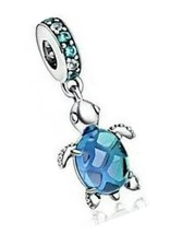 Jewelry Murano Glass Sea Turtle Dangle Charm - or - - £184.91 GBP