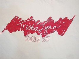 Vintage Trisha Lynn Concert Tour 1993 90&#39;s Music White T Shirt 2XL - $27.93