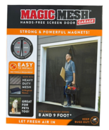 Magic Mesh Double Door - Hands Free Magnetic Garage Door Fits Single Gar... - £20.86 GBP