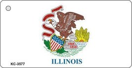 Illinois State Flag Novelty Key Chain - £9.04 GBP