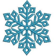 Beautiful snowflake , three sizes  - Machine Embroidery Design - $1.00
