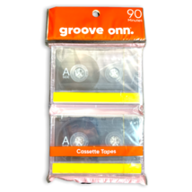 ONN 90 Minute Audio Cassette Tape Blank Recording Tapes Retro NEW Sealed - £10.17 GBP