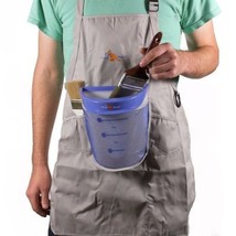 Pouch Painter ~ Apron And Bucket For Hands Free, Spill Resistant Painting - £11.71 GBP