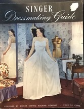 Vintage Singer Sewing Dressmaking Guide 1940s Dresses Fabric Booklet 47 SmokeFre - $12.00