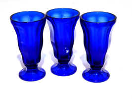 Vintage Anchor Hocking COBALT BLUE FOUNTAINWARE Paneled Soda Tumbler - S... - $449.37 MXN