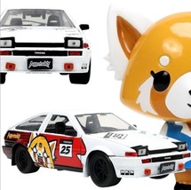 Sanrio - Aggretsuko &amp; 1986 Toyota Trueno AE86 -Jada Anime Hollywood Ride... - $39.00