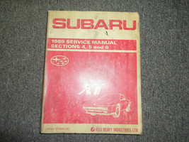 1989 Subaru XT Section 4 5 6 Service Réparation Atelier Manuel Usine OEM Book 89 - $19.98
