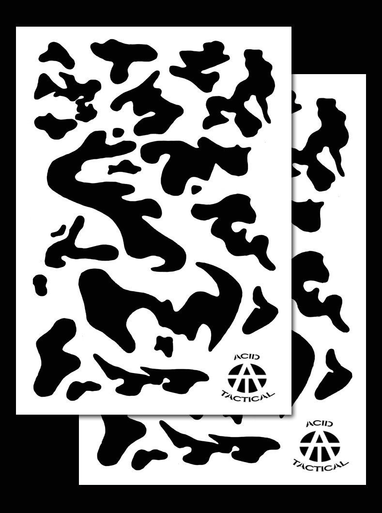 2Pack! Vinyl Airbrush Stencils 10 Mil Camouflage Duracoat 9x14" (Army Camo) - $11.99