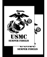 2Pack! Vinyl Airbrush Spray Paint Stencils 10 Mil 9x12&quot; (Marines USMC Se... - £9.43 GBP