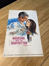 1970 Weekend with the Babysitter Movie Poster Press Kit Vintage Cinema KG - £77.77 GBP