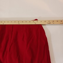 TALBOTS Women's Red Pure Wool Wrap Style Pencil Skirt Size 10 Made In USA image 13