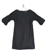LRL Ralph Lauren Sz 10 Black Embroidered Roses Shift Dress Balloon Sleev... - $661.50 MXN