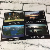 Lake Tahoe Emerald Bay Scenic Sunrise Aerial View Vintage Postcard Lot Of 4 - £9.34 GBP