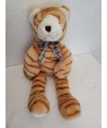 Vintage Manhattan Toy Tabby Cat Kitty Plush Stuffed Animal Orange Stripes - £27.20 GBP