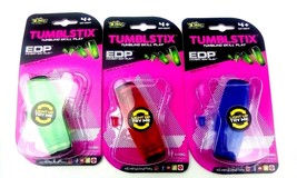 3 Zing Tumblstix Led Light-up Every Day Play Toy Red Green Blue Fidget Lot New - £8.58 GBP