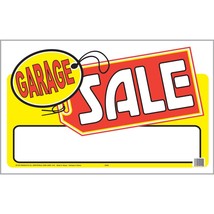 Hy-Ko™ Garage Sale Bag Sign W/Frame Sign 14&quot; x 20&quot; (6 pcs.) - £26.69 GBP