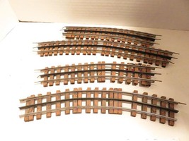 OLDER GARGRAVE 3 RAIL &#39;O&#39; TRACK- 4 SLIGHTLY BENT SECTIONS- AS IS- SALE -... - £4.75 GBP