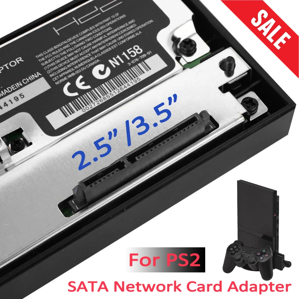 New Sata Interface Network Card Adapter For PS2 Fat Game Console Sata Hdd For - £17.66 GBP+