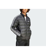 Adidas Essentials 3-Stripes Light Down Jacket Men&#39;s Padding Top Asian-Fi... - £99.06 GBP