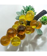 Vtg Lucite Grape Cluster Amber Gold Yellow Large MCM Mid Century 11” Acr... - $90.27 CAD