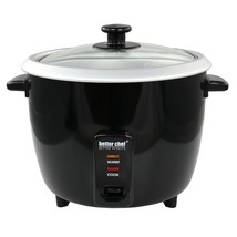 Better Chef 8 Cup Automatic Rice Cooker in Black With Rice Paddle and Me... - $89.10