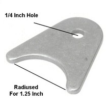 Pacific Customs Weld On Radiused Mounting Tab for 1.25 Inch Tubing with ... - £27.20 GBP