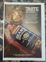 Beam&#39;s Bourbon Ad 1979 Sour Mash Black Label Clermont Vintage Magazine P... - $129.55 MXN