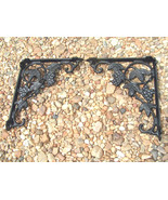 Cast Iron Wall Shelf Support Brackets Corbels Black Tuscan Grapes bz - $59.99