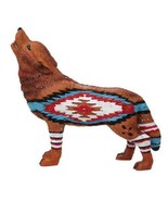 Colorful Tribal Spirit Totem Navajo Diamond Vector Symbol Howling Wolf F... - £21.38 GBP