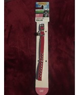 Ruffin&#39; It Comfort Lined Cat Collar - Red/White w/ Silver Bell - $17.49 CAD