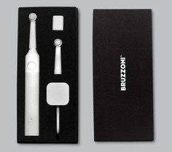 Bruzzoni Wall Street Electric Luxury Design Toothbrush Set White Edition - $186.97