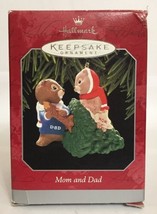 Hallmark Mom And Dad Beaver Christmas Ornament 1998 - £5.20 GBP