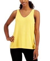 allbrand365 designer Womens Activewear V-Neck Tank Top X-Small Bright Yellow - £19.91 GBP
