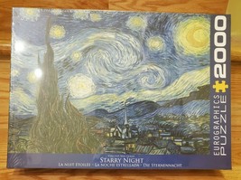 EuroGraphics Starry Night by Vincent Van Gogh Puzzle 2000-Piece 38"×27" - $37.39