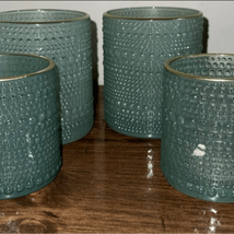 Elegant Green Textured Candle Holders - $23.52