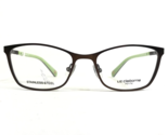 Liz Claiborne Petite Eyeglasses Frames L446 09Q Brown Green Full Rim 49-... - £36.38 GBP