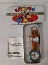 Taz Tazmanian Devil Wrist Watch 1994 Looney Toons 2200/67 Brown Leather ... - $66.00 CAD