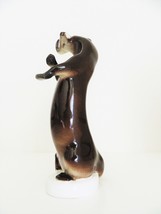 Otter Figurine w Fish Ocean Sea Marine Lomonosov Imperial Porcelain Russia - £58.21 GBP