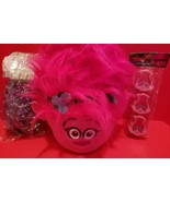 Trolls Easter Basket Kit Hot Pink Plush Tote Purple Grass Poppy Treat Co... - $25.79 CAD