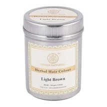 Khadi Natural Herbal Hair Color Light Brown 150gm Ayurvedic Herbal Hair Dye care - £11.95 GBP