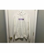 Nike Sportswear Just Do It Mens Pullover Hoodie SZ Medium White EUC Nice - $19.79