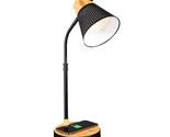 Ottlite 25 in. Black Wireless Charging LED Table Lamp With 3 Color Modes - $84.45