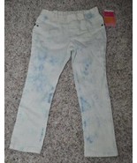 Girls Jeggings Sonoma Blue Tie Dye Lightweight Embellished Denim Jean Pa... - £11.74 GBP