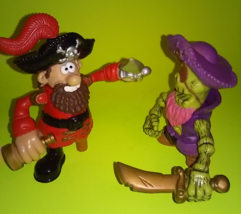 Pirate Adventure Captain Black Beard and Skeleton Captain Keenway Action Figures - £11.73 GBP