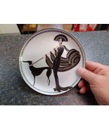 Art Dedo Symphony In Black Plate House Erte Sevenarts Franklin Greyhound - $24.74