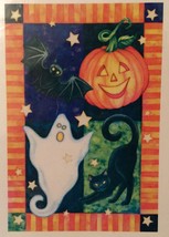 HALLOWEEN COLLAGE Halloween Flag 25 X 38&quot;  New Cute Outdoor Decor - $9.94