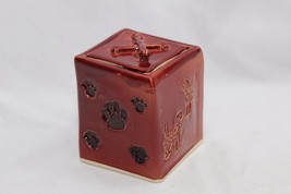 Pet Urn Dog  Ceramic 4 x 4 x 4 3/4&quot; - £17.71 GBP