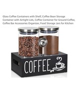 Glass Coffee Containers with Shelf, Coffee Bean Storage Container with A... - $657.32 MXN
